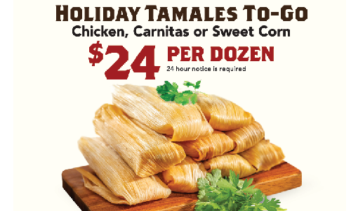 HOLIDAY TAMALES TO-GO